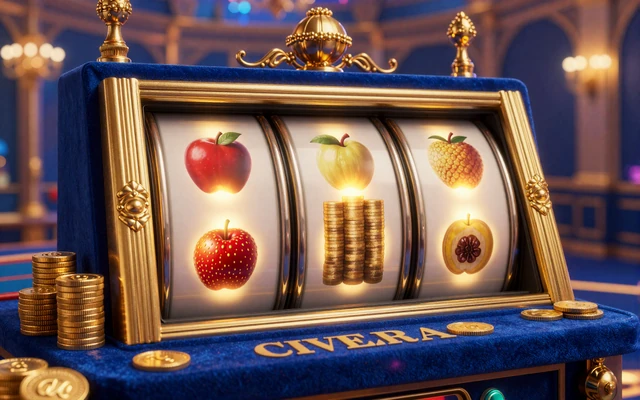 Goldene Slot-Walzen im k&ouml;niglichen Martin Casino mit M&uuml;nzgewinnen
